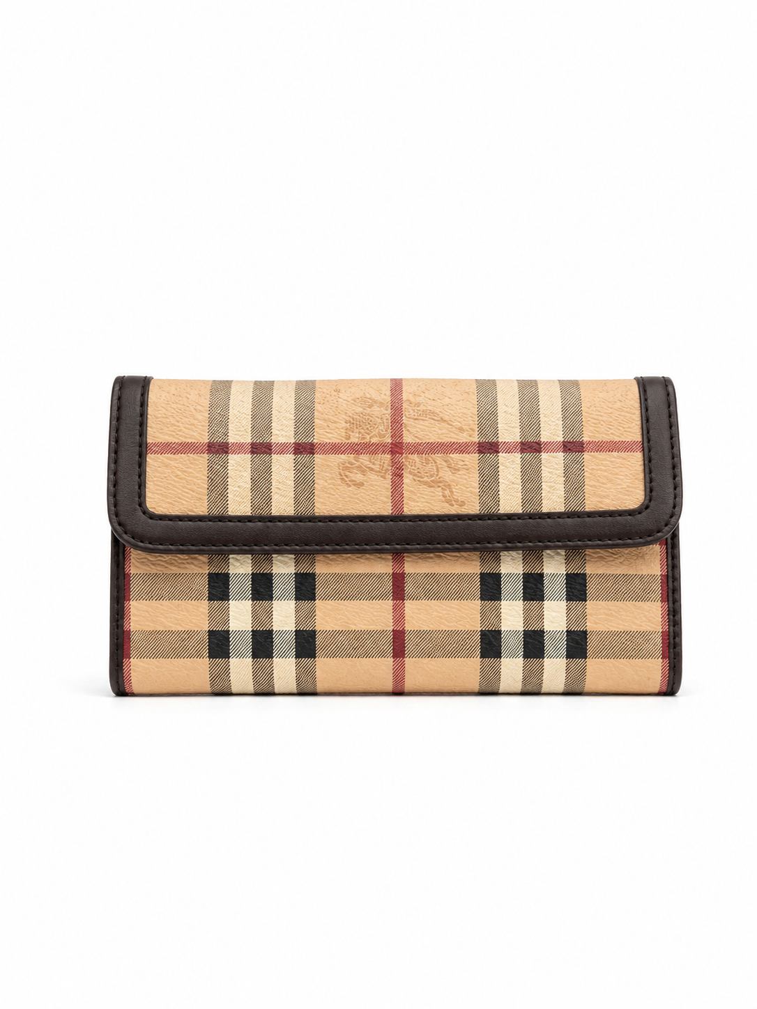 Portefeuille Burberry bicolore à carreaux Haymarket Check.
