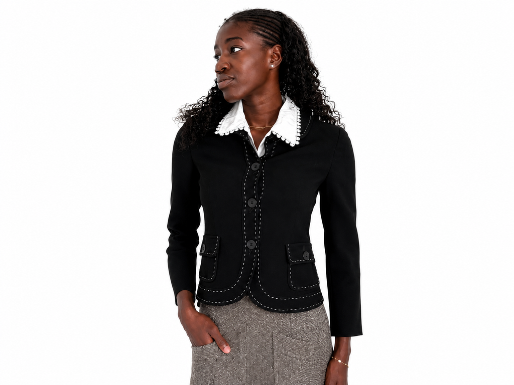 1.2.3 Paris – Veste noire femme