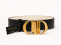 Ceinture Dior réversible noir/écru neuve