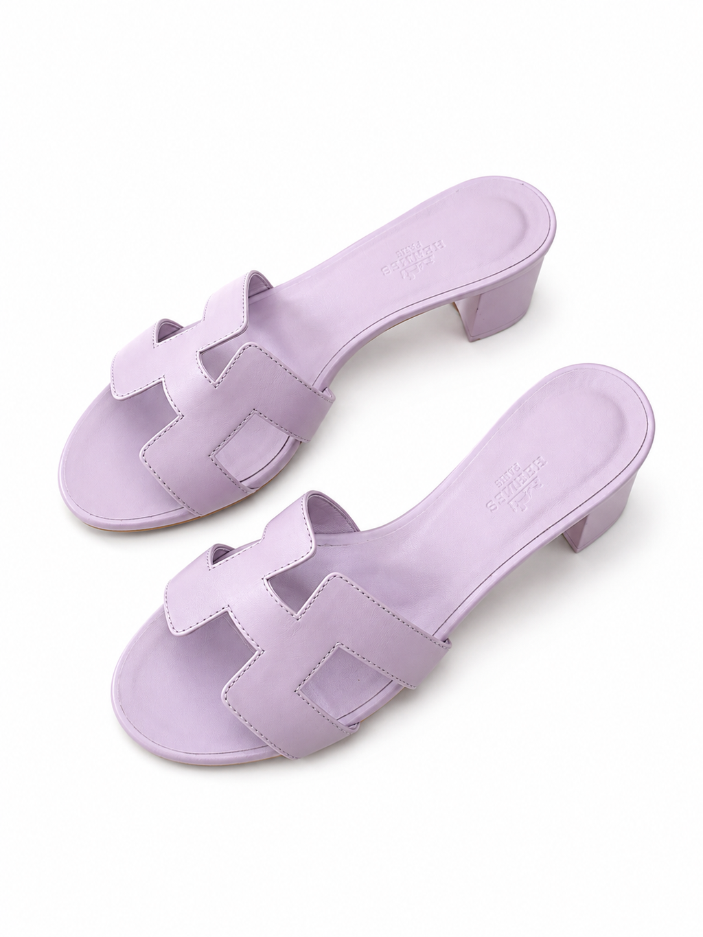 Sandales Oasis en cuir de veau rose Hermes