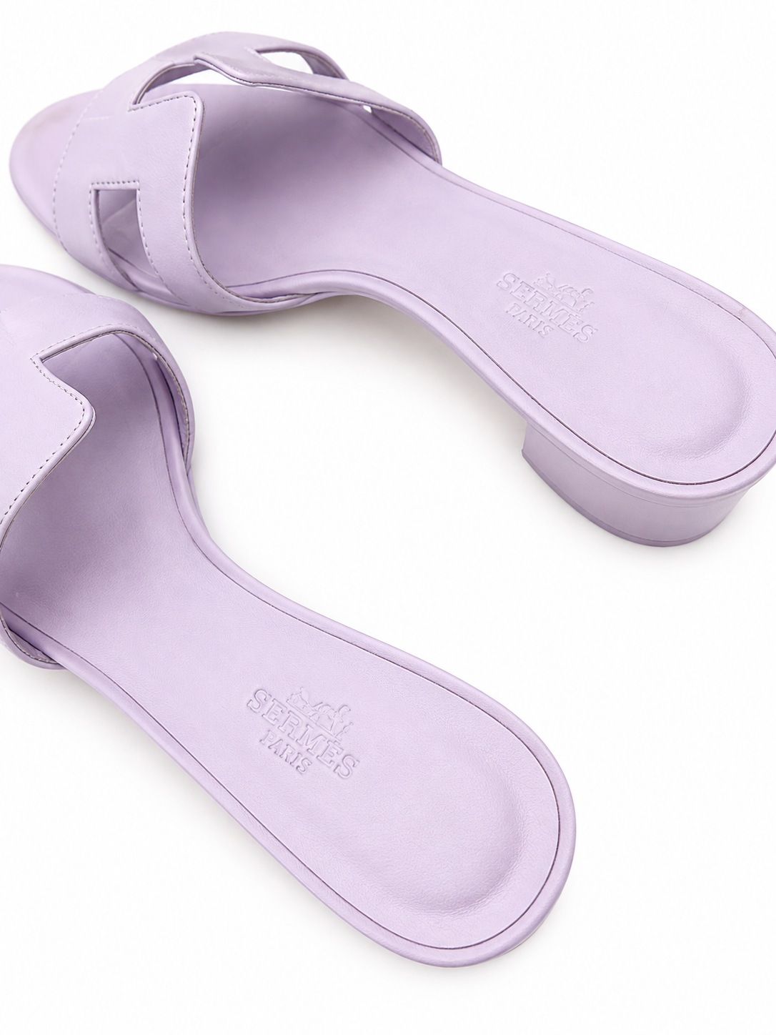 Sandales Oasis en cuir de veau rose Hermes