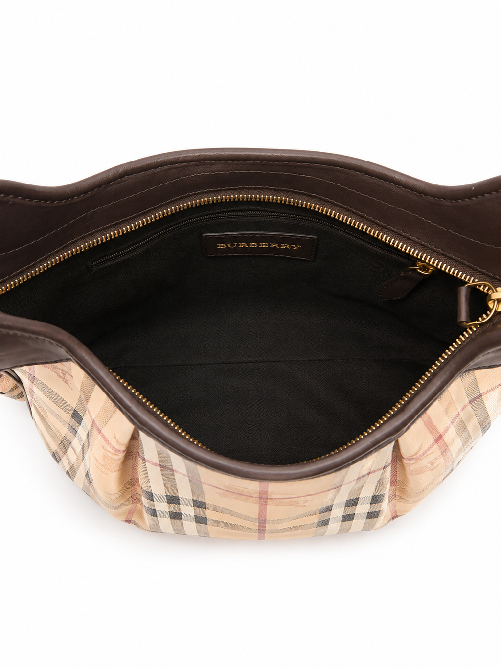 Burberry sac Brooklyn Hobo beige et marron