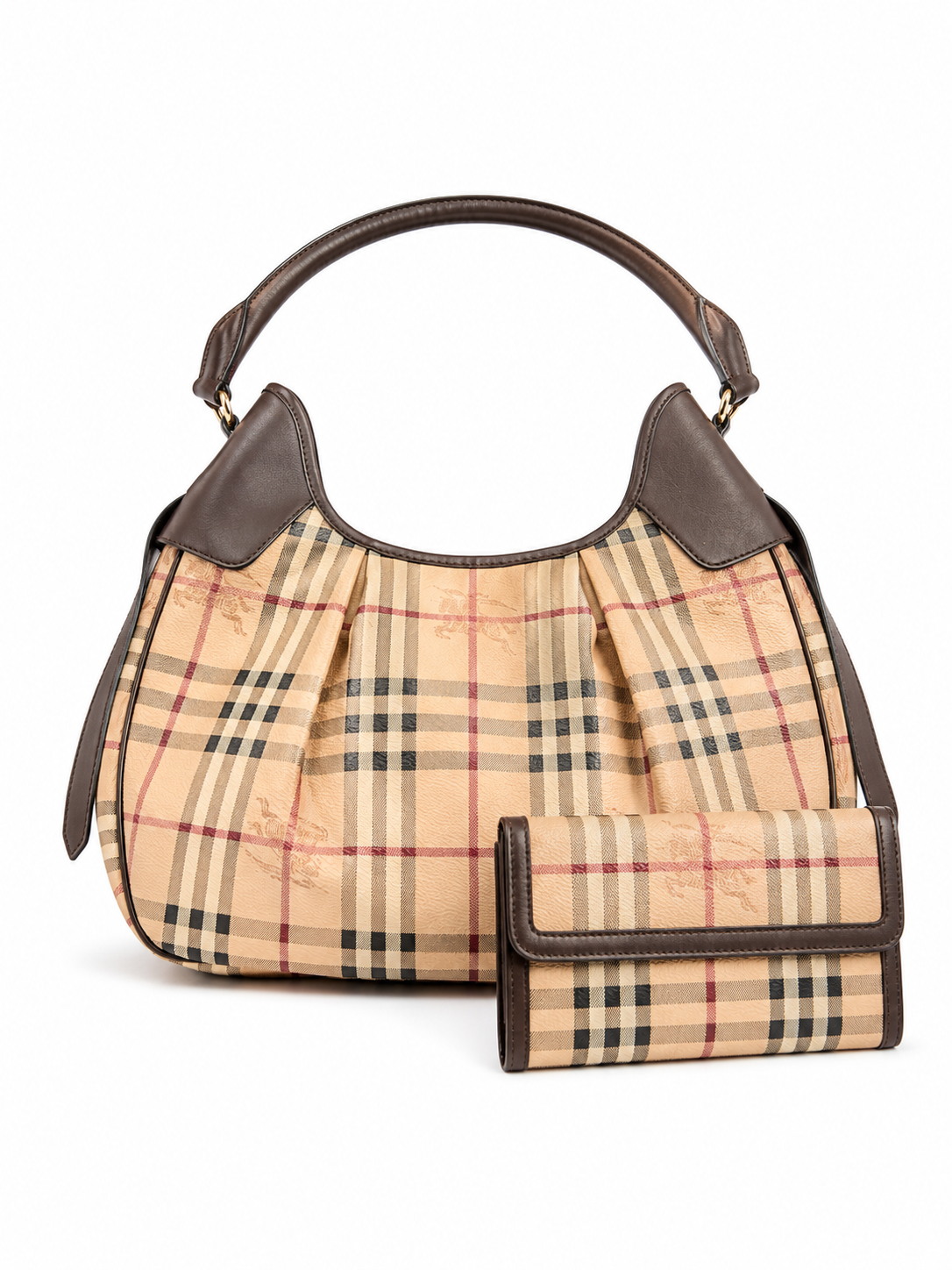 Burberry sac Brooklyn Hobo beige et marron