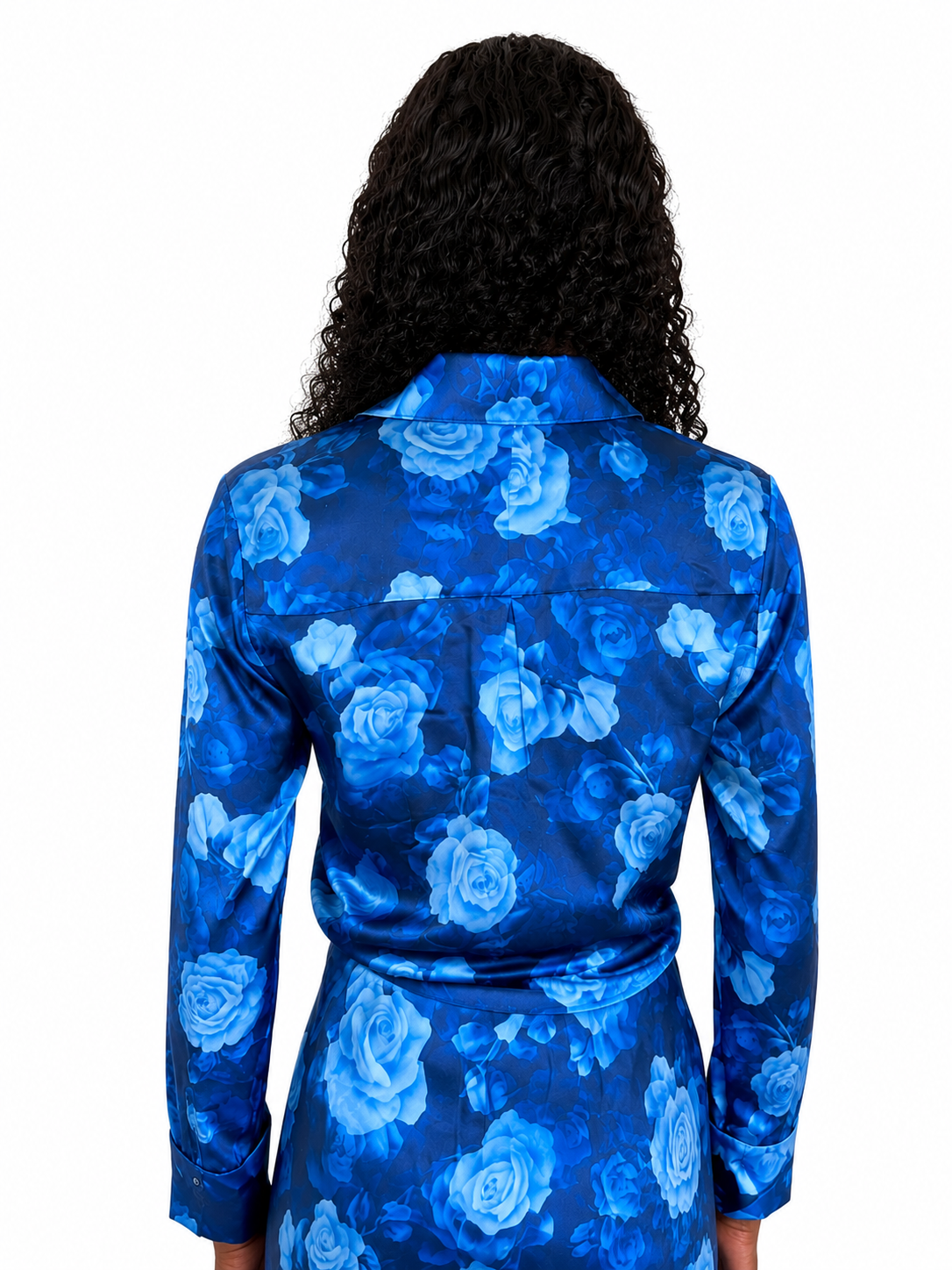 From future - chemise manches longues en satin de soie