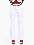 Maje – Jean blanc droit femme