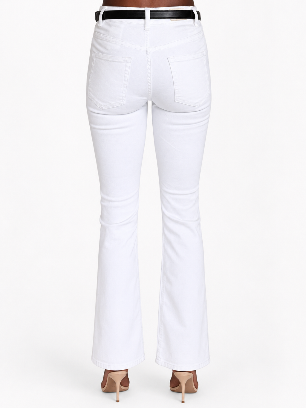 Maje – Jean blanc droit femme