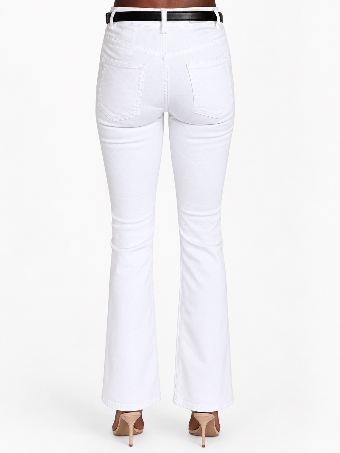 Maje – Jean blanc droit femme