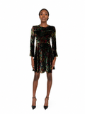 Robe velours multicolore Sandro