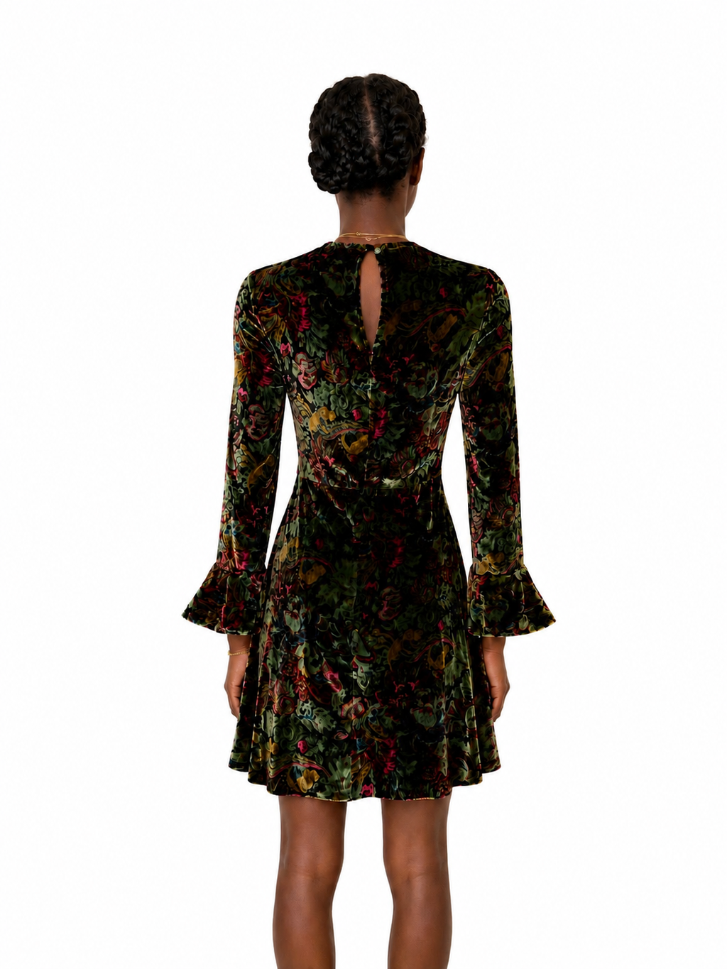 Robe velours multicolore Sandro
