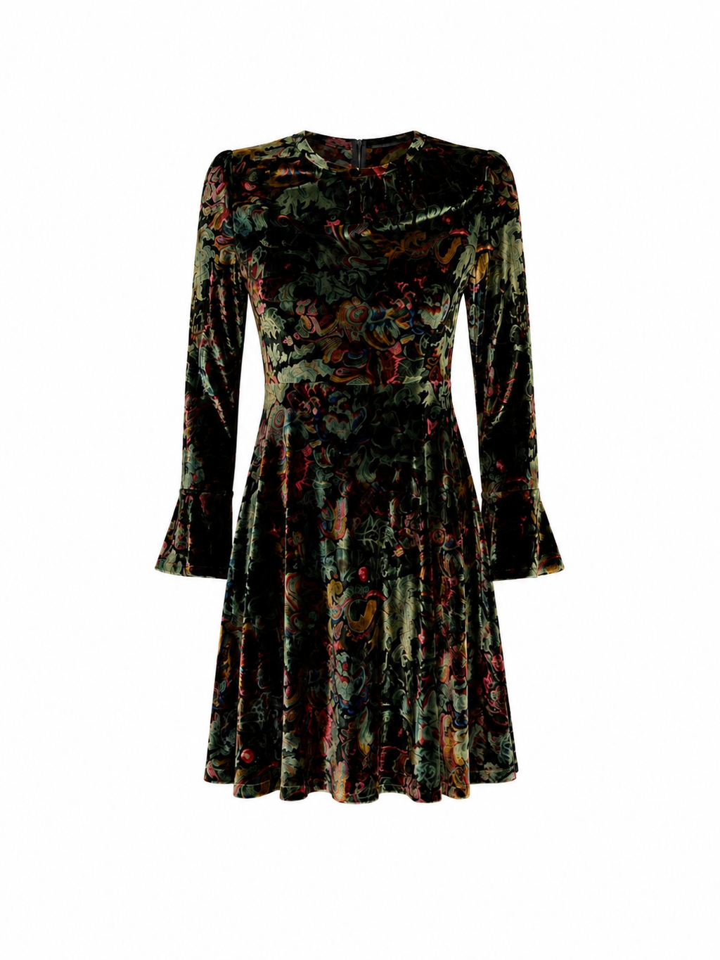 Robe velours multicolore Sandro