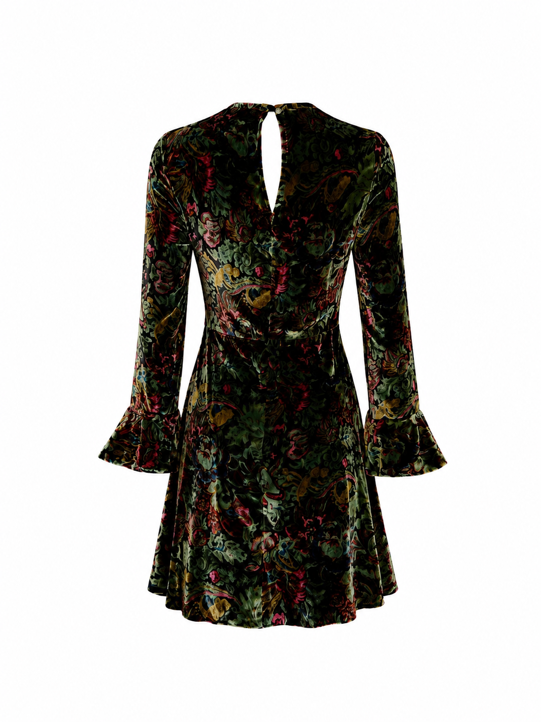 Robe velours multicolore Sandro