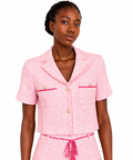 Maje - petite veste courte en tweed fin