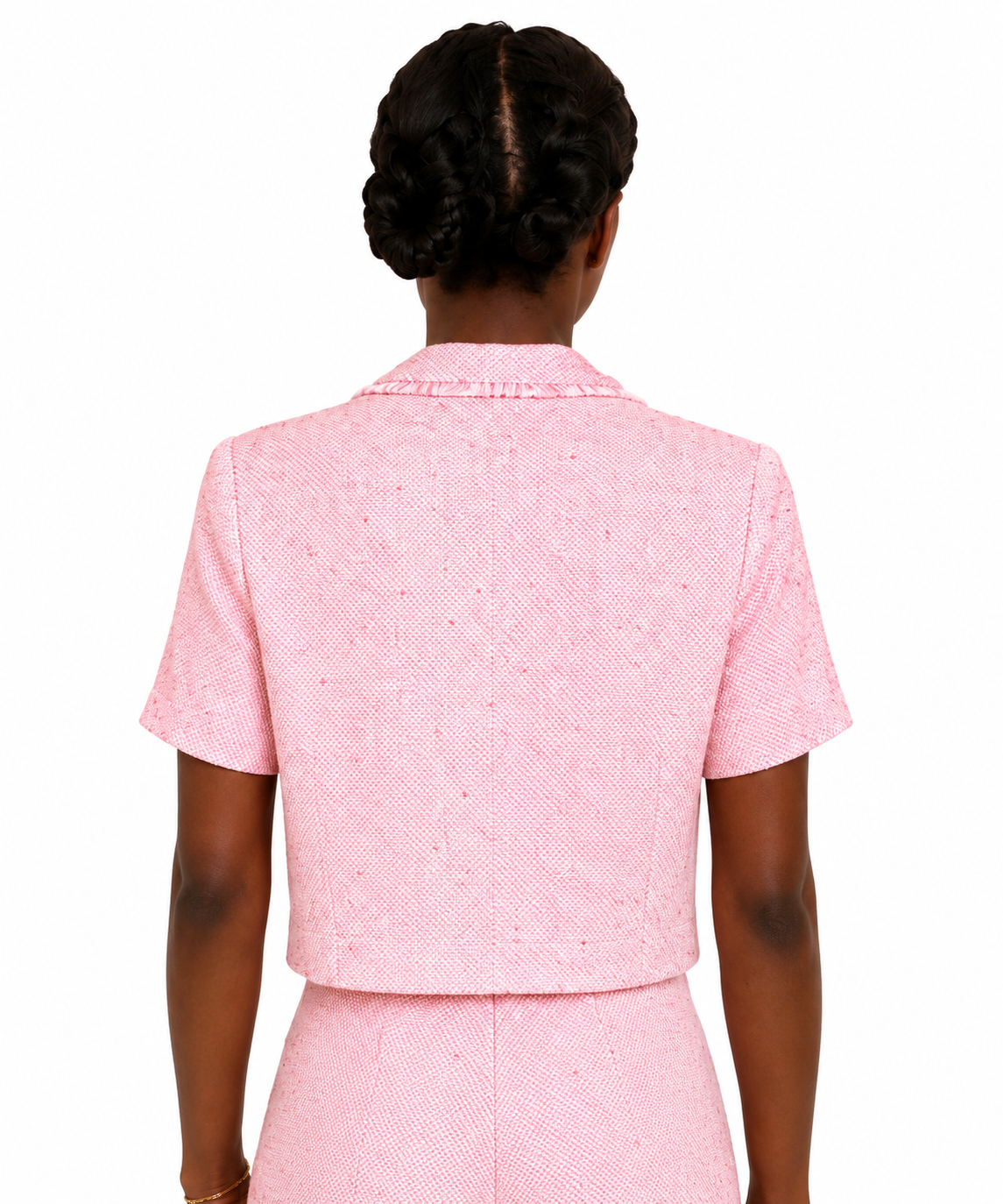 Maje - petite veste courte en tweed fin