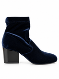Clergerie  bottines en velours bleues