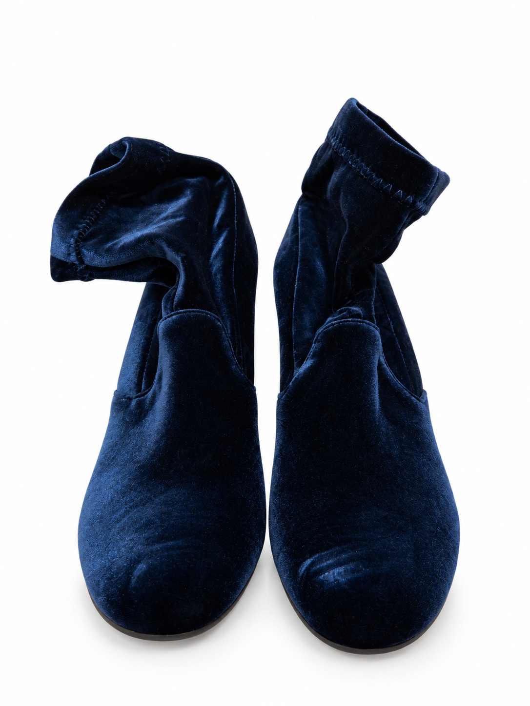 Clergerie  bottines en velours bleues