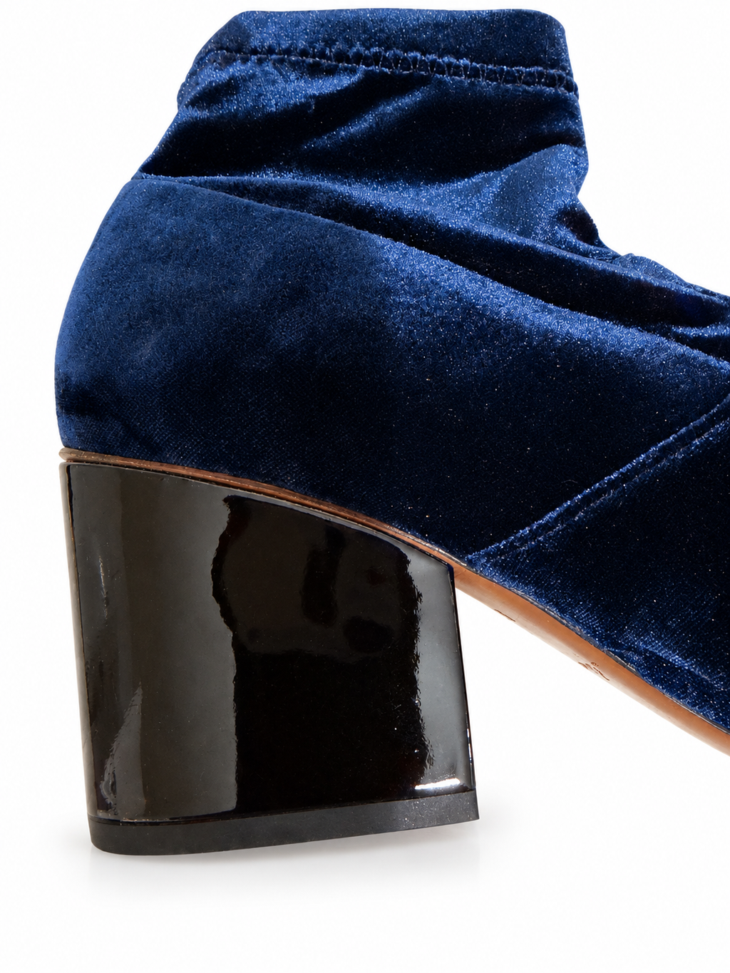 Clergerie  bottines en velours bleues