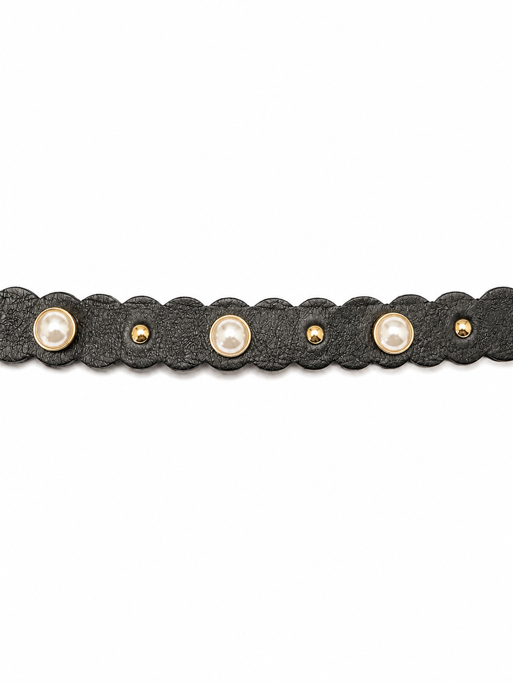 Ceinture en cuir noir Sandro