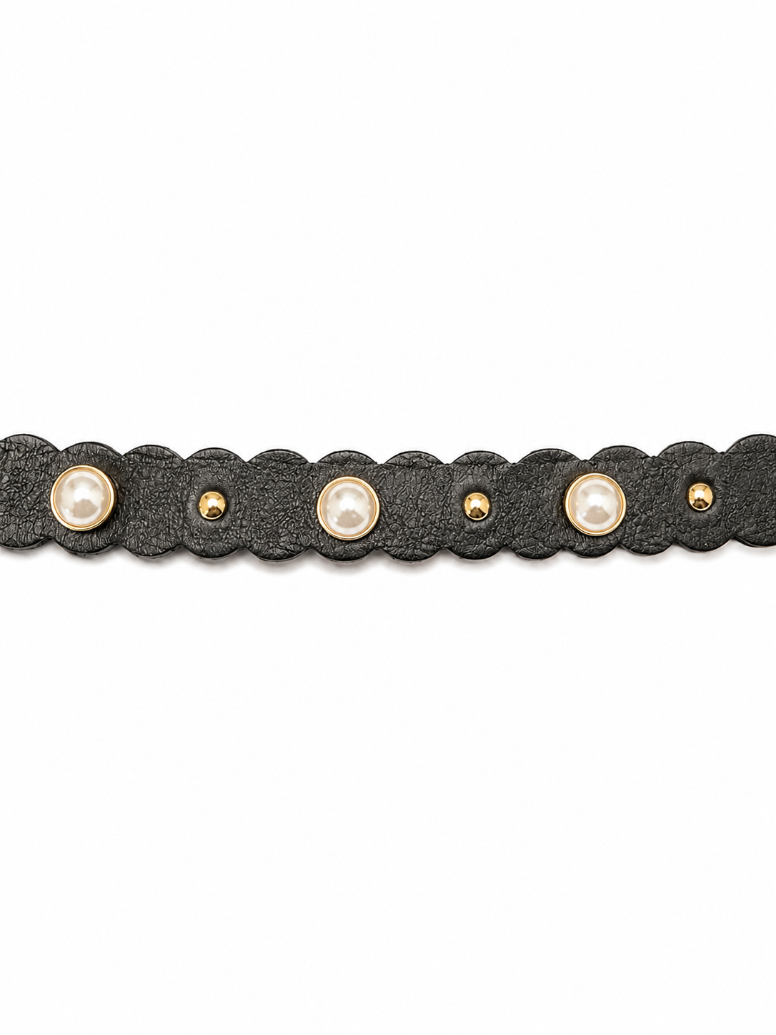 Ceinture en cuir noir Sandro