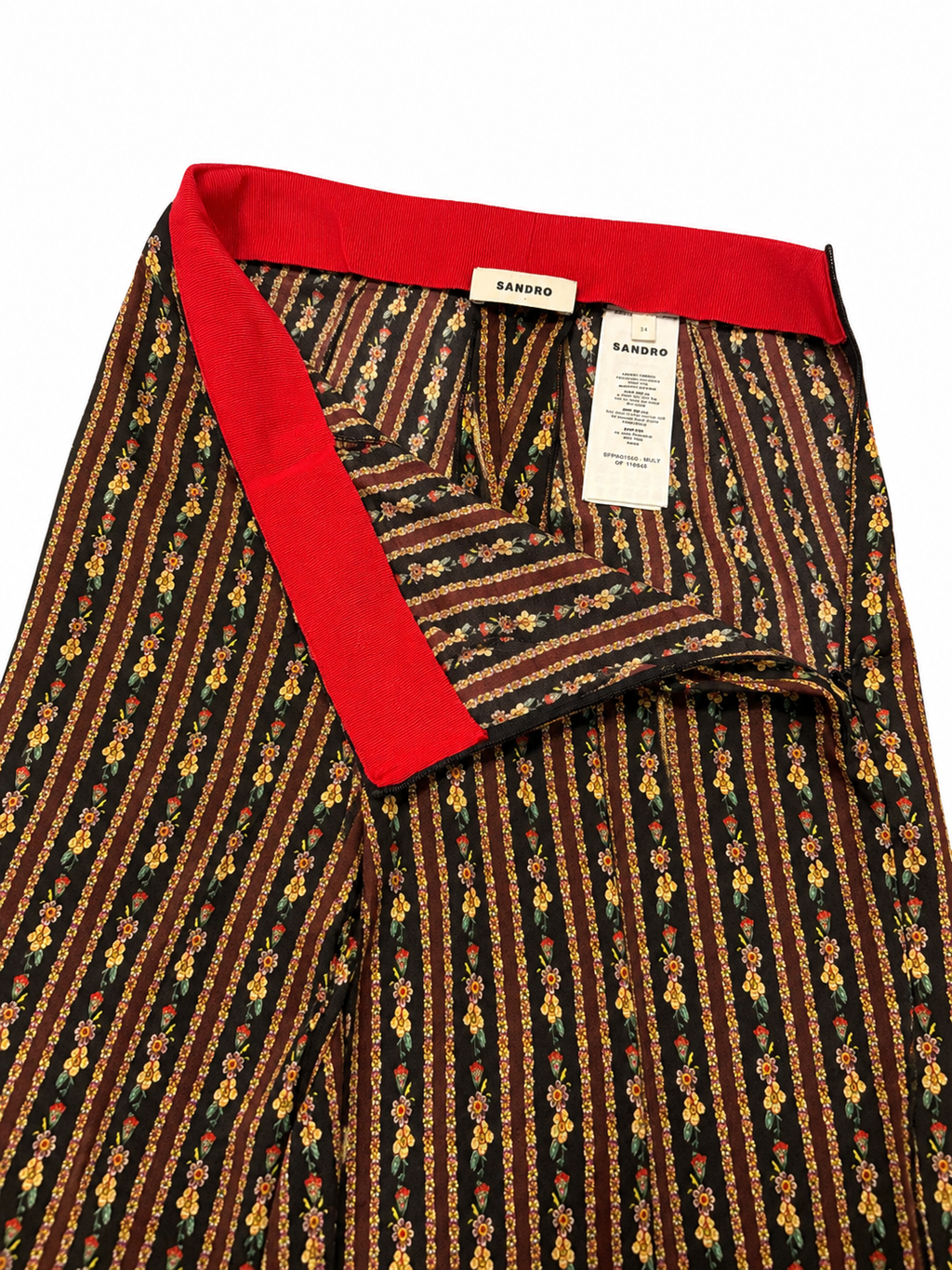 Sandro - Pantalon à imprimé floral