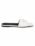 Versace - Sandales Medusa en cuir blanc