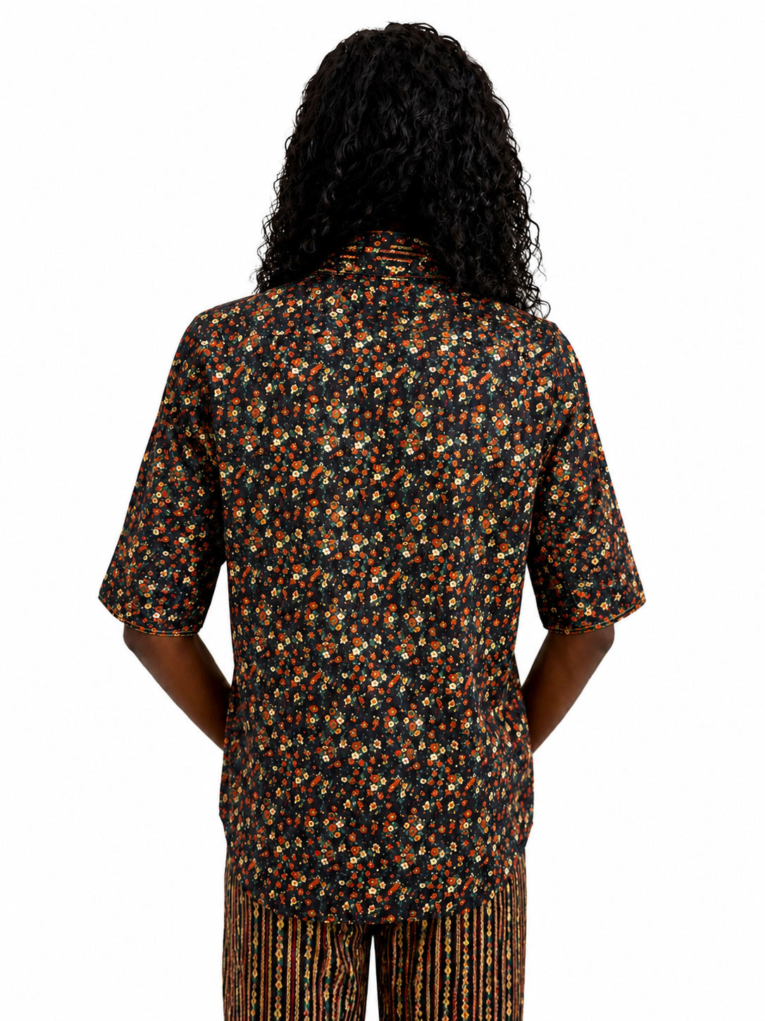Sandro - Chemise Fleurie à Manches Courtes