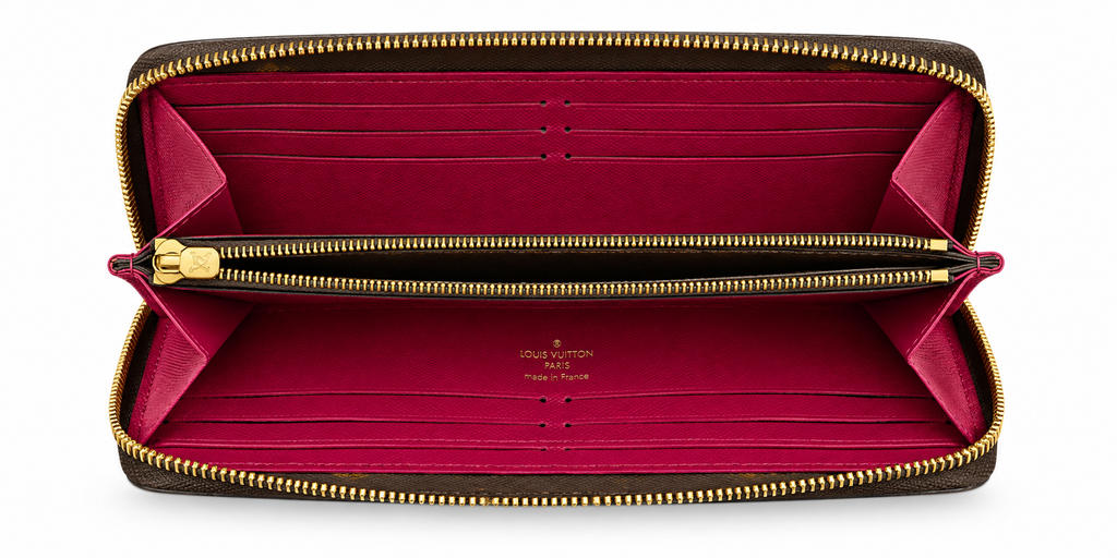 Louis Vuitton -  Portefeuille Clemence Monogram Fuchsia