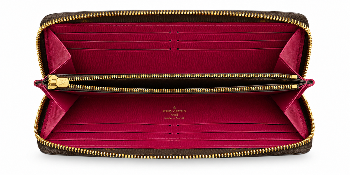 Louis Vuitton -  Portefeuille Clemence Monogram Fuchsia